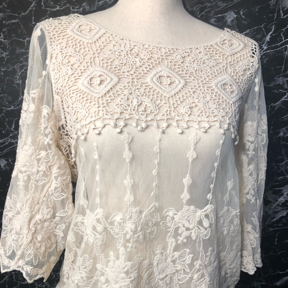 Ladies Ivory Shirt